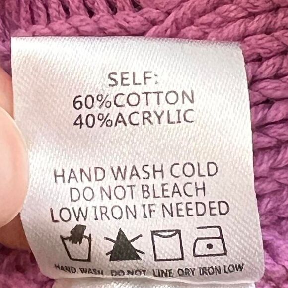 Lilac Cropped Cardigan and Tube Top Knit Two-Piece Set - Picture 7 of 7